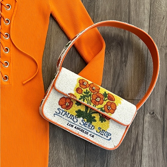 STAUD Handbags - Viral STAUD Beaded Poppy California Bag & Dress free